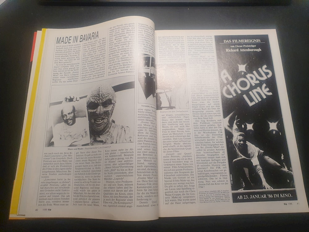 Tip Berlin Magazin Deutschland 1985-27 Tom Hulce Lou Gossett