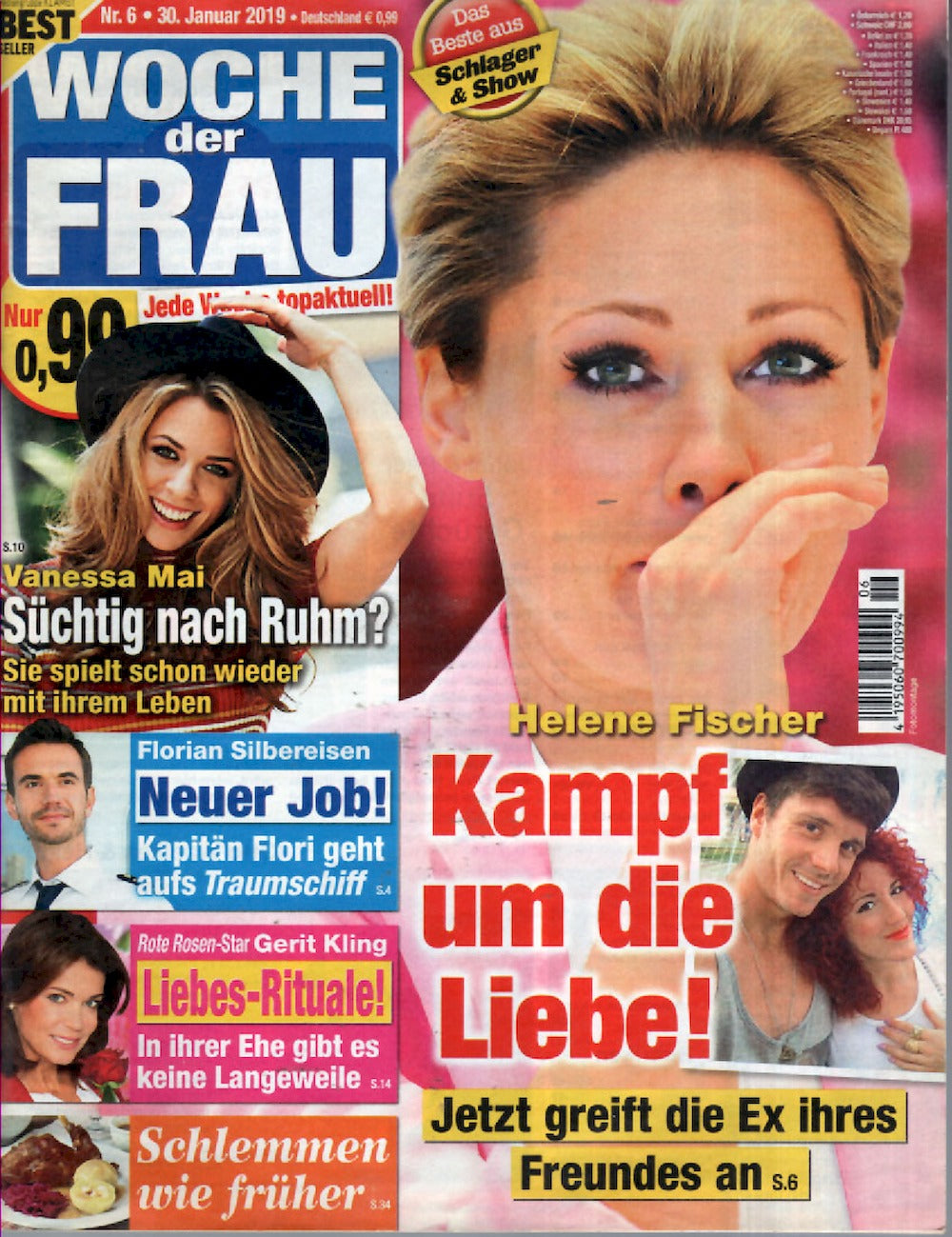 Woche Der Frau Revista Alemania 2019-06 – Helene Fischer Vanessa Mai Florian Silbereisen – Edición original
