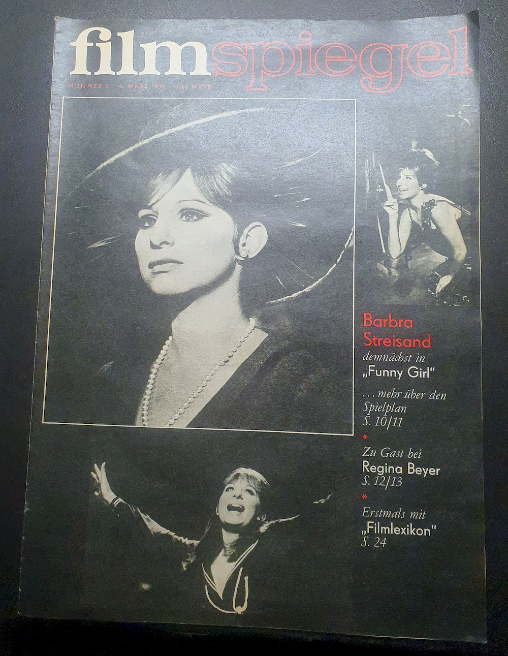 Filmspiegel Magazin Deutschland 1970-05 Barbra Streisand Regina Beyer Burkhard Mann