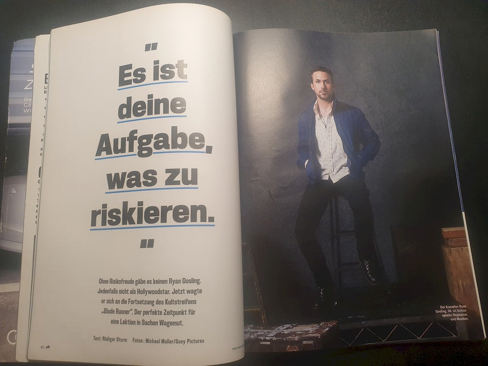The Red Bulletin Tijdschrift Duitsland 2017-10 Timothy O`Donell Timo Werner Ryan Gosling