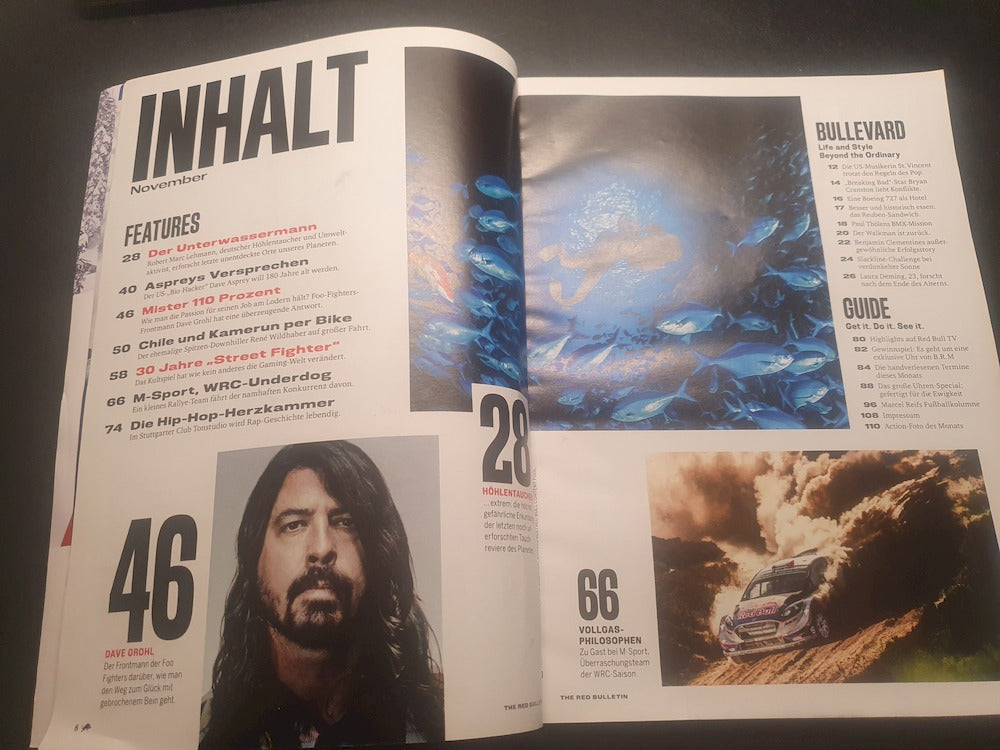 The Red Bulletin Magasin Tyskland 2017-11 – Robert Marc Lehmann Dave Grohl Bryan Cranston – Originalutgåva
