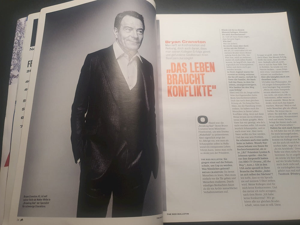 The Red Bulletin Magasin Tyskland 2017-11 – Robert Marc Lehmann Dave Grohl Bryan Cranston – Originalutgåva