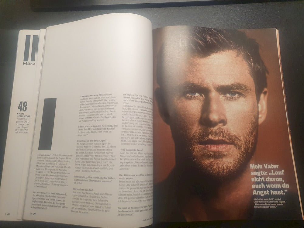 The Red Bulletin Magazin Deutschland 2018-03 Matt Damon Dita Von Teese Chris Hemsworth