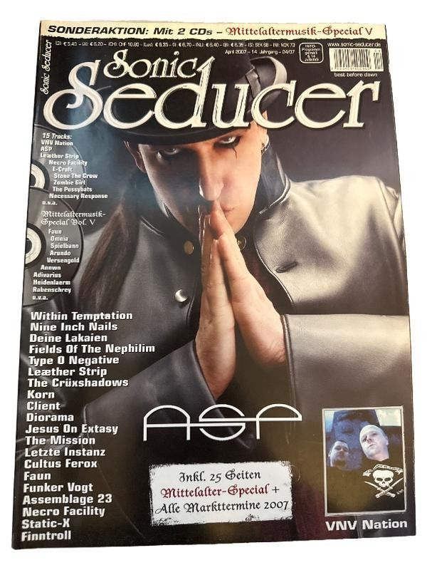 Sonic Seducer Magazin Deutschland 2007-04 ASP VNV Nation Within Temptation Nine Inch Nails