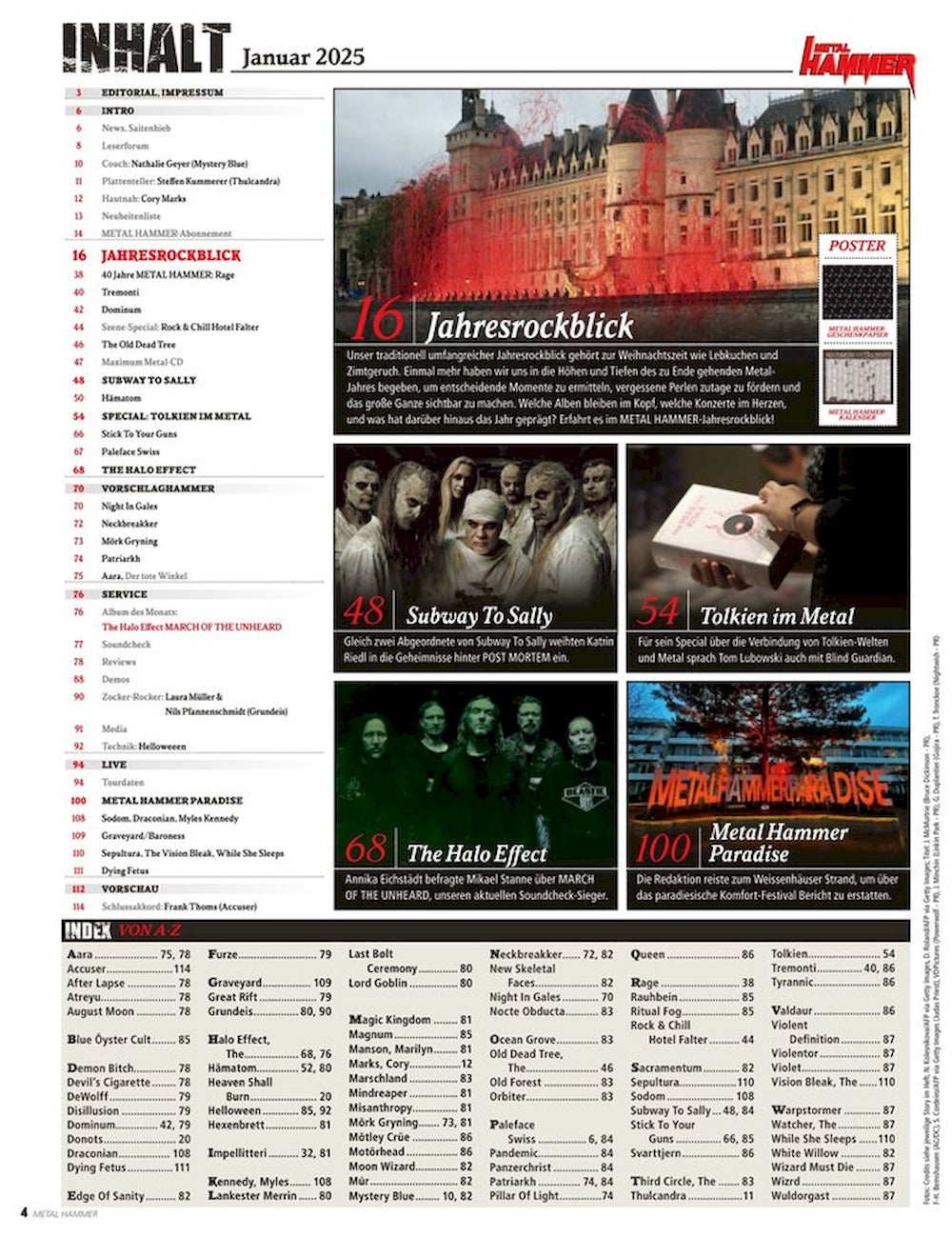 Metal Hammer Magazin Deutschland 2025-01 Iron Maiden Judas Priest ACDC Nightwish AC/DC