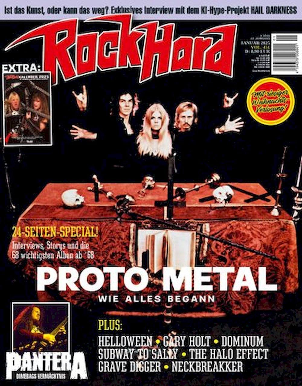 Rock Hard Magazin Deutschland 2025-01 Pantera Coven Cream Blue Cheer #451