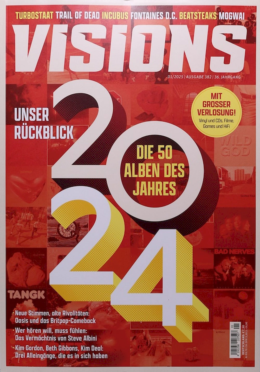Visions Revista Alemania 2025-01 Turbostaat Trail Of Dead Incubus Beatsteaks Mogwai Edición original