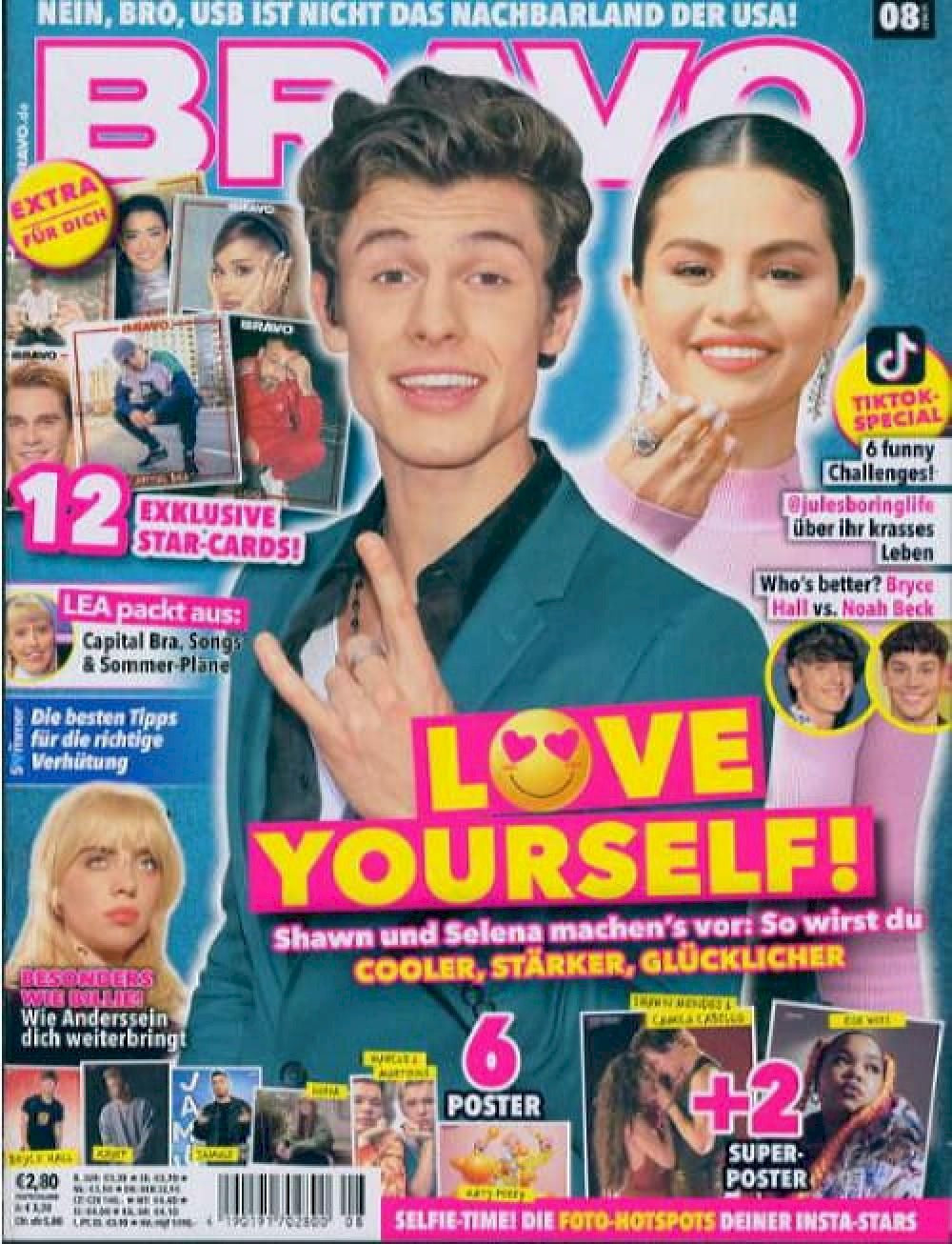 Bravo Magazin Deutschland 2021-08 Shawn Mendes Zoe Wees Camila Cabello Katy Perry + Poster