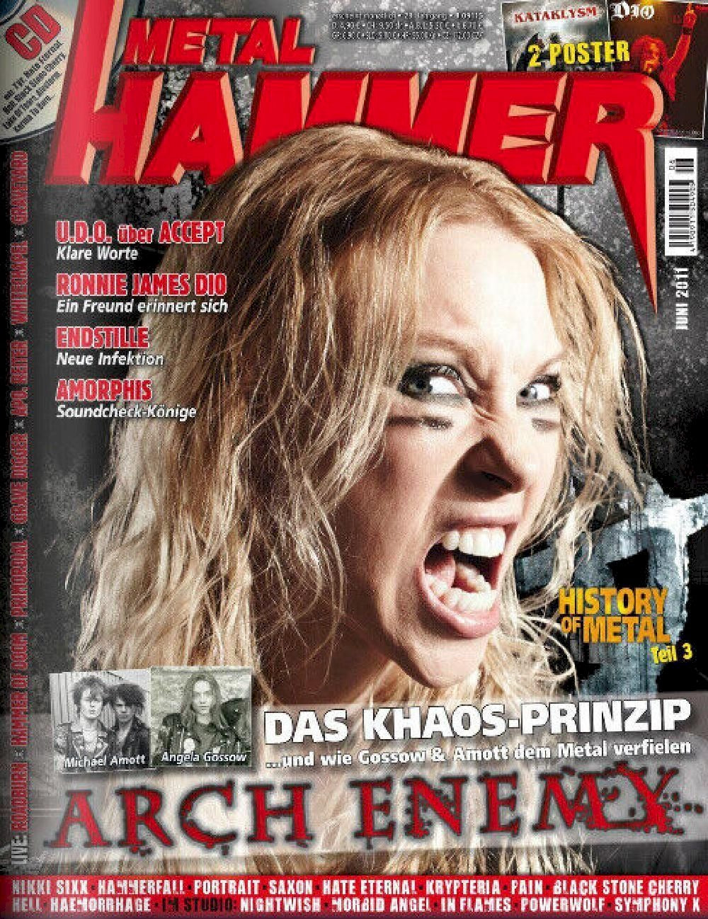 Metal Hammer Magazine Germany 2011-06 – Angela Gossow Amott Arch Enemy – Original Print Issue