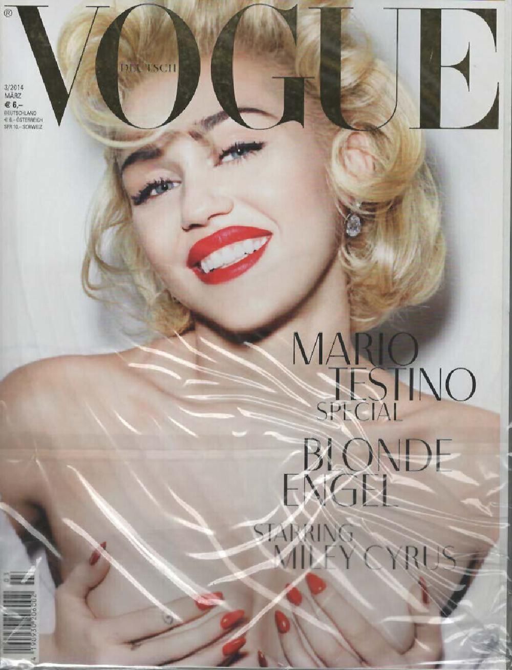 Vogue Magazin Deutschland 2014-03 Miley Cyrus 1 Cover 1