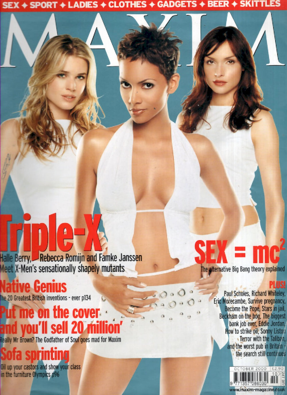 Maxim Lehti UK 2000-10 – Halle Berry Rebecca Romijn Famke Janssen – Alkuperäinen painos