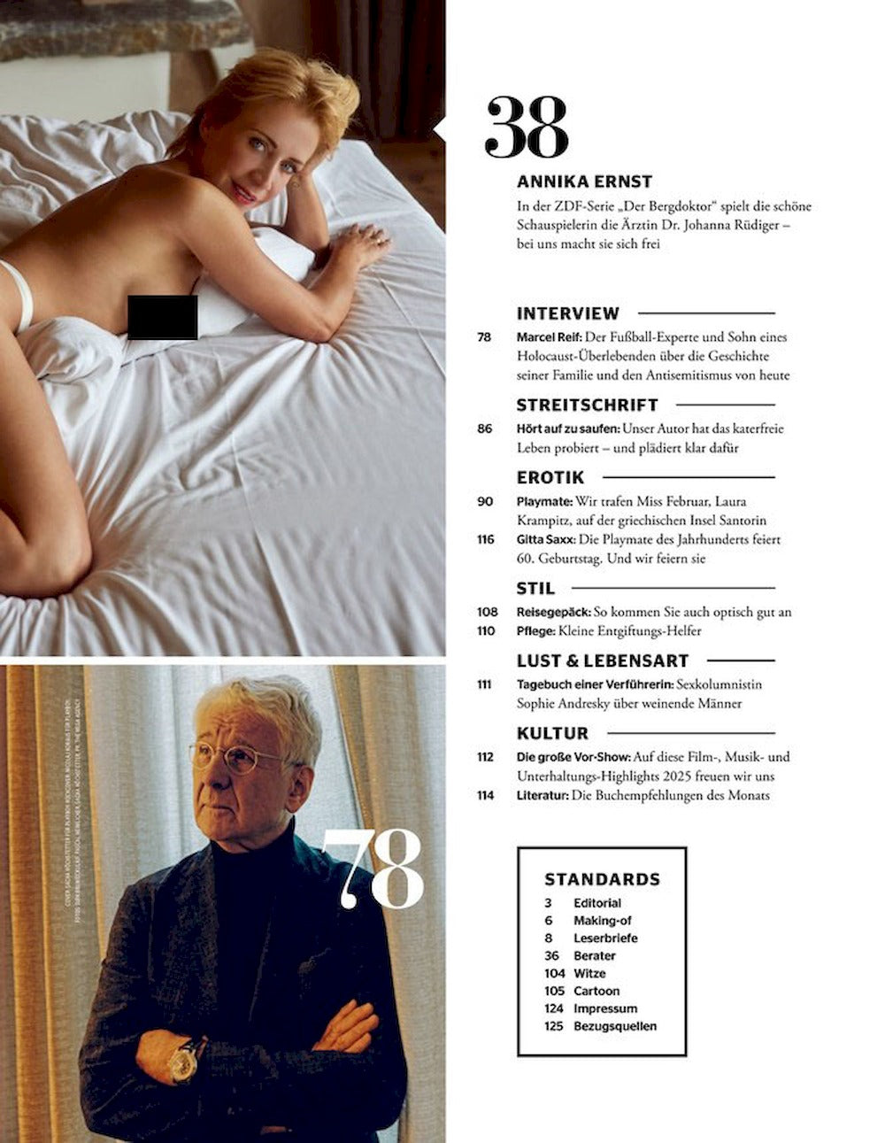 Playboy Magazin Deutschland 2025-02 Annika Ernst Pamela Anderson