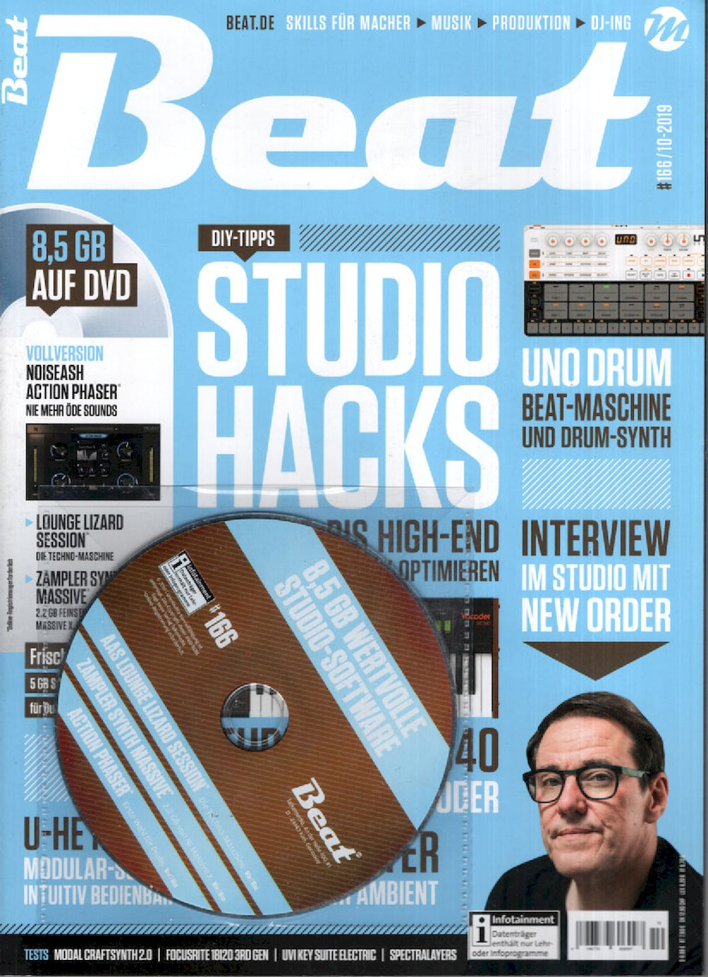 Beat Magazin Deutschland 2019-10 Stephen Morris Marco Faraone #166 + DVD