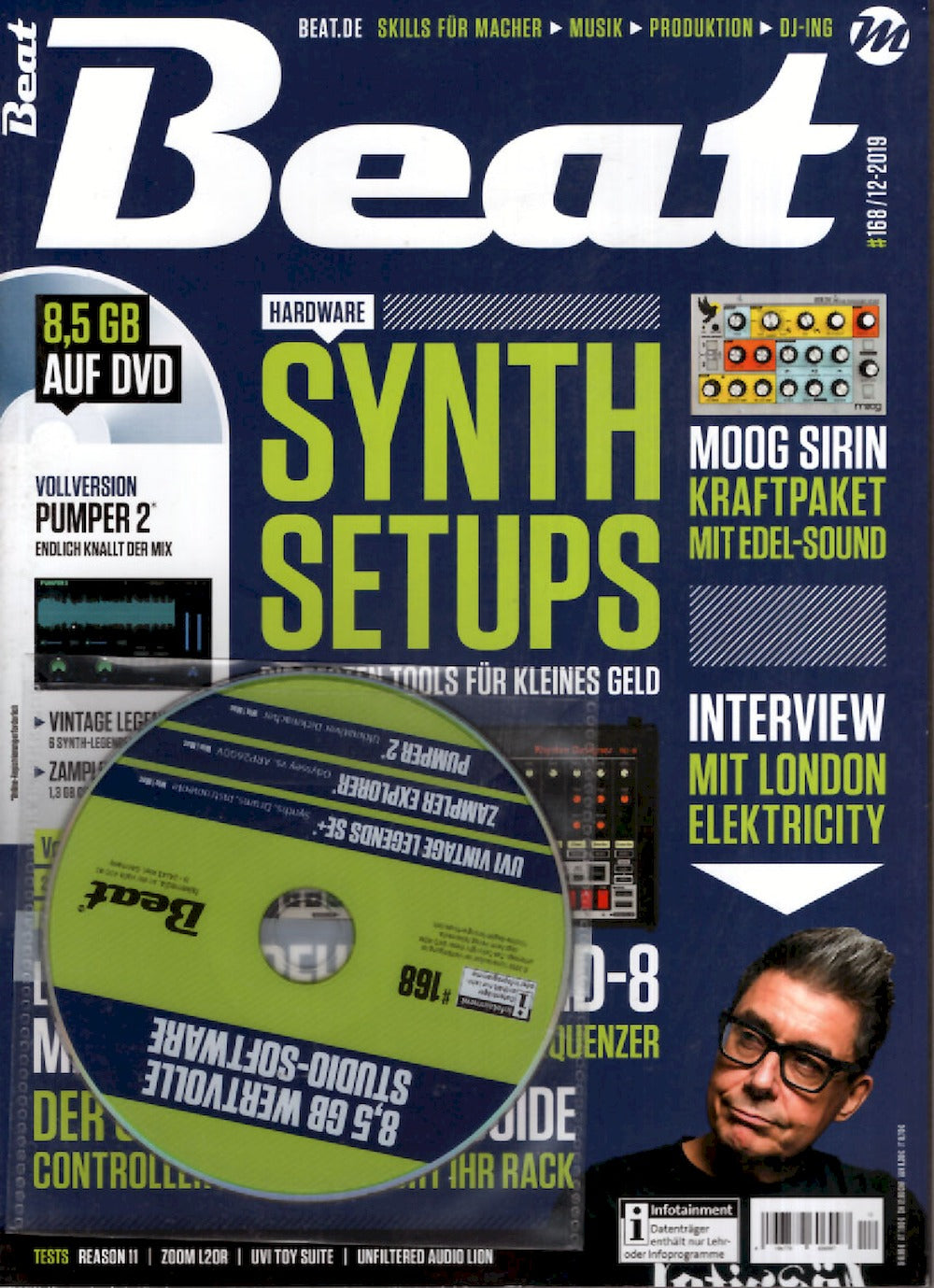 Beat Magazin Deutschland 2019-12 Tony Colman DJ Shadow Eva Be #168 + DVD