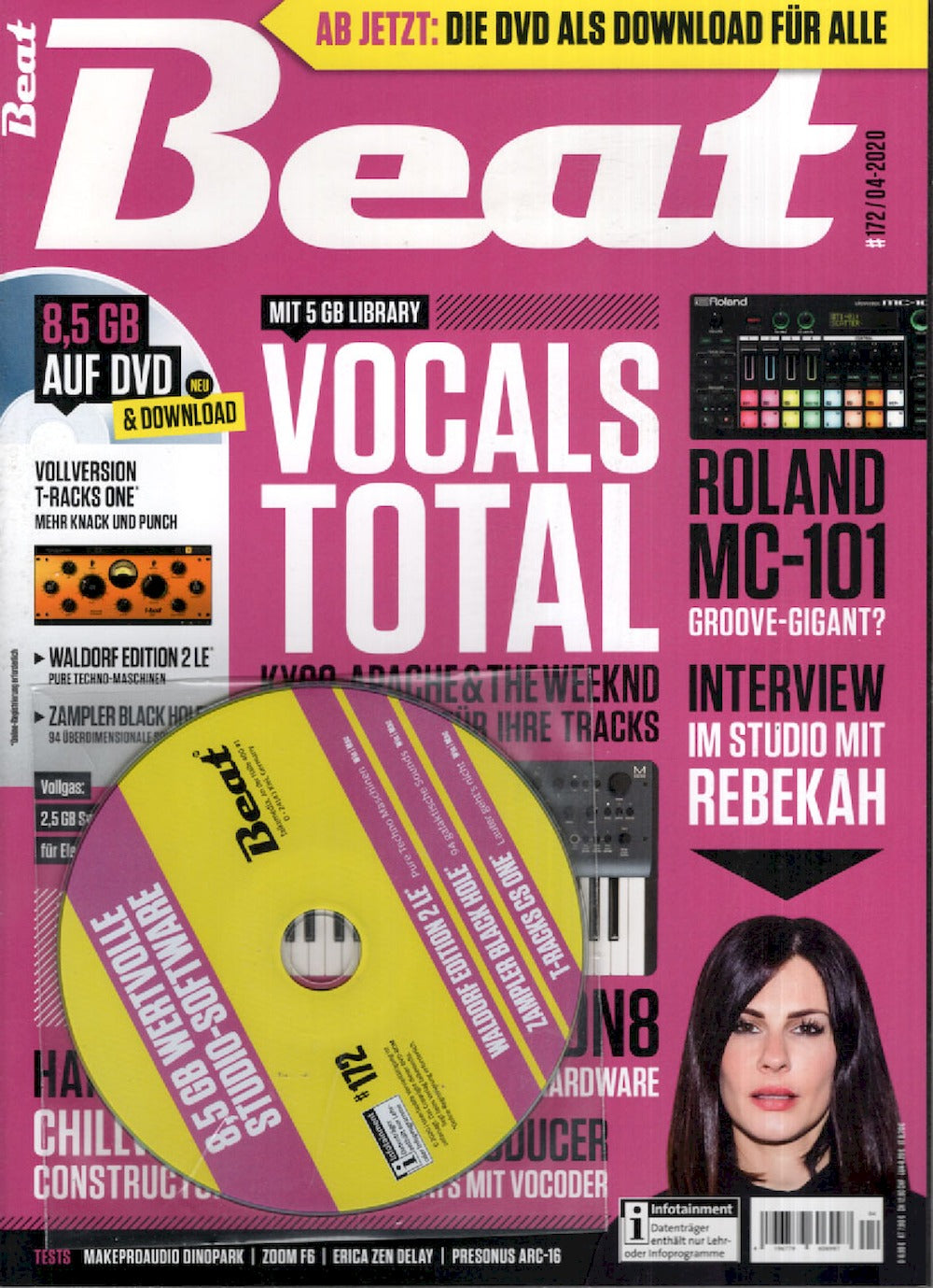 Beat Magazin Deutschland 2020-04 Rebekah Eva Swan 2Raumwohnung #172 + DVD