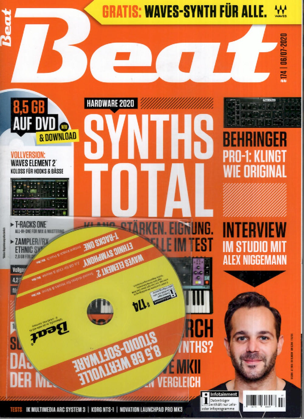 Beat Magazin Deutschland 2020-06+07 Alex Niggemann Zebra Katz #174 + DVD