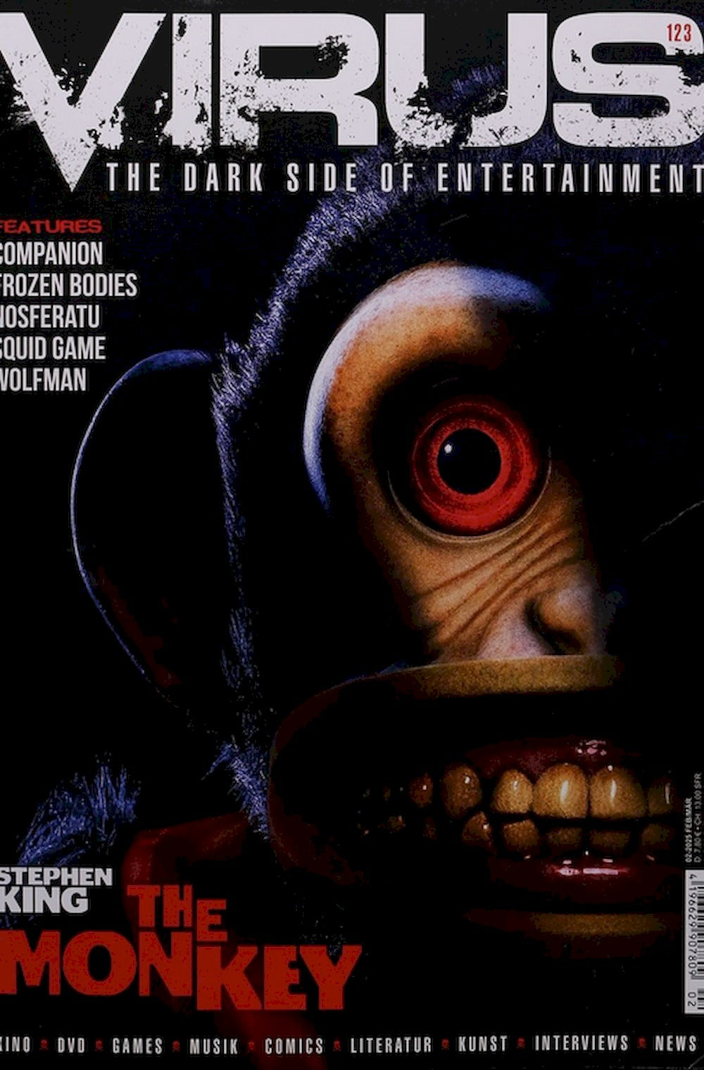 Virus Magazin Deutschland 2025-02 The Monkey Squid Game Nosferatu #123