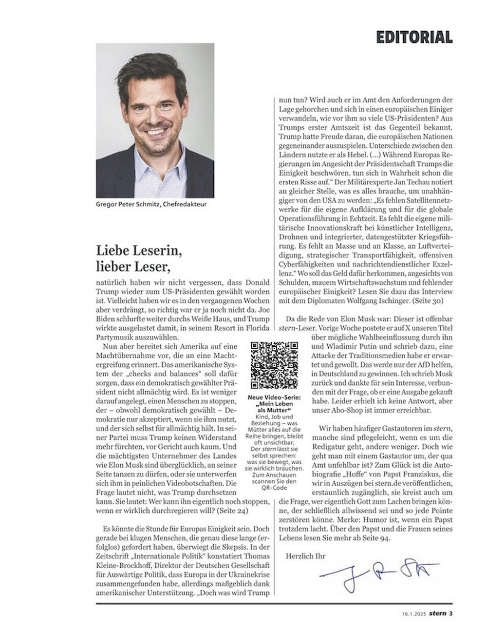Stern Magazin Deutschland 2025-04 Donald Trump