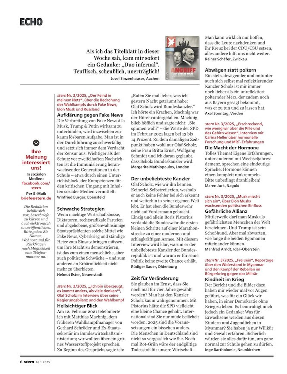 Stern Magazin Deutschland 2025-04 Donald Trump