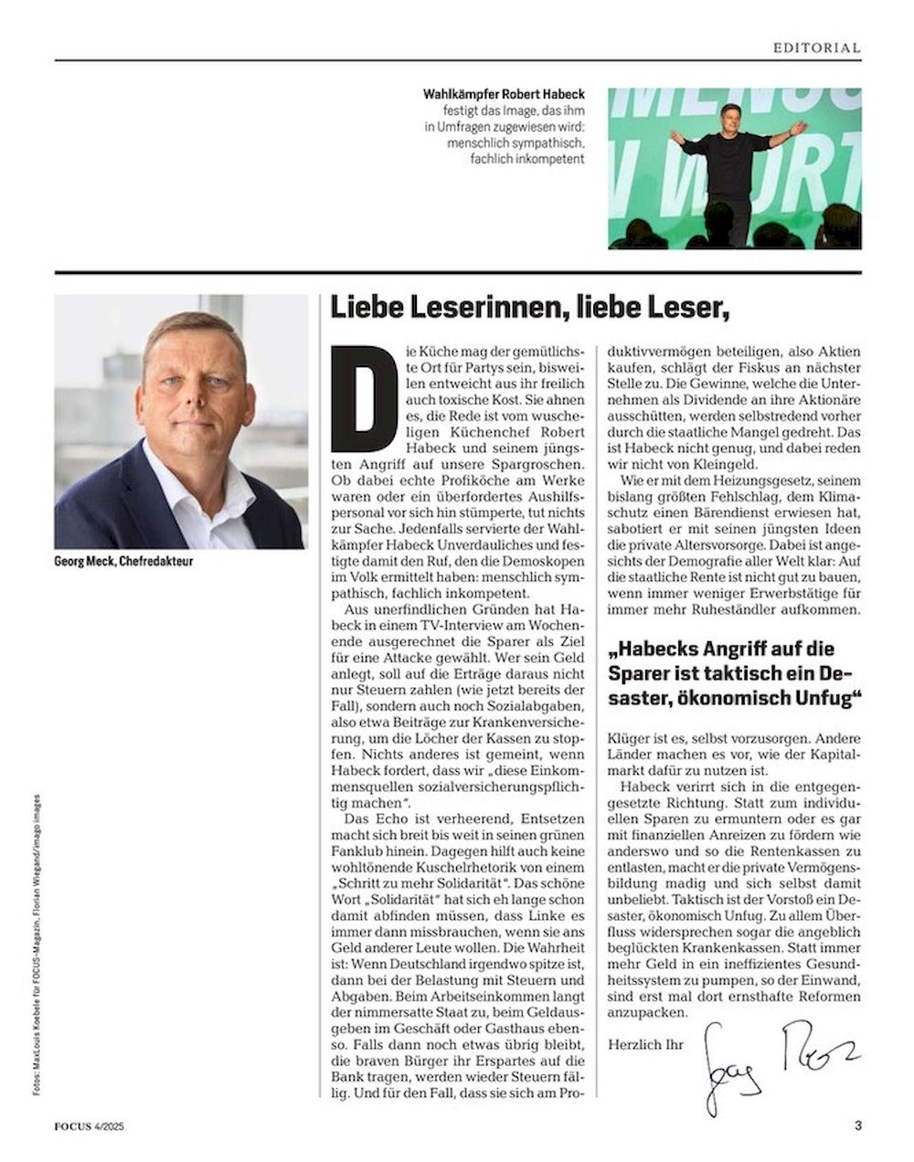 Focus Magazin Deutschland 2025-04 Donald Trump