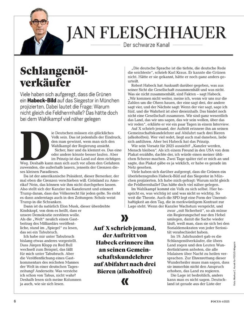 Focus Magazin Deutschland 2025-04 Donald Trump