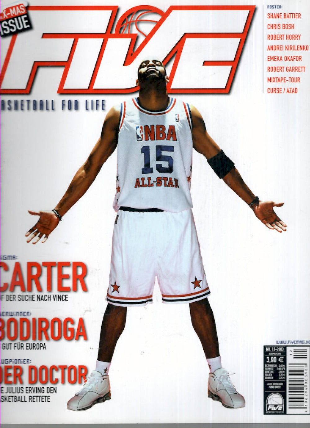 Five Magazin Deutschland 2003-12 Carter Bodiroga Julius Erving Shane Battier