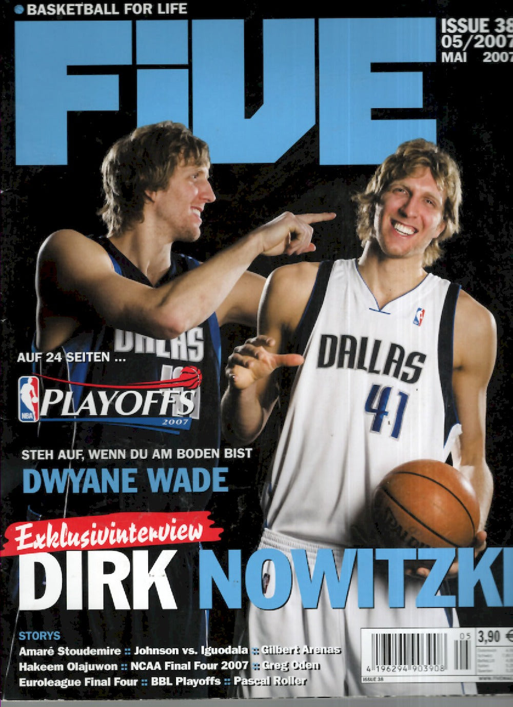 Five Magazin Deutschland 2007-05 Dirk Nowitzki Dwayne Wade Amare Stoudemire Gilbert Arenas #38