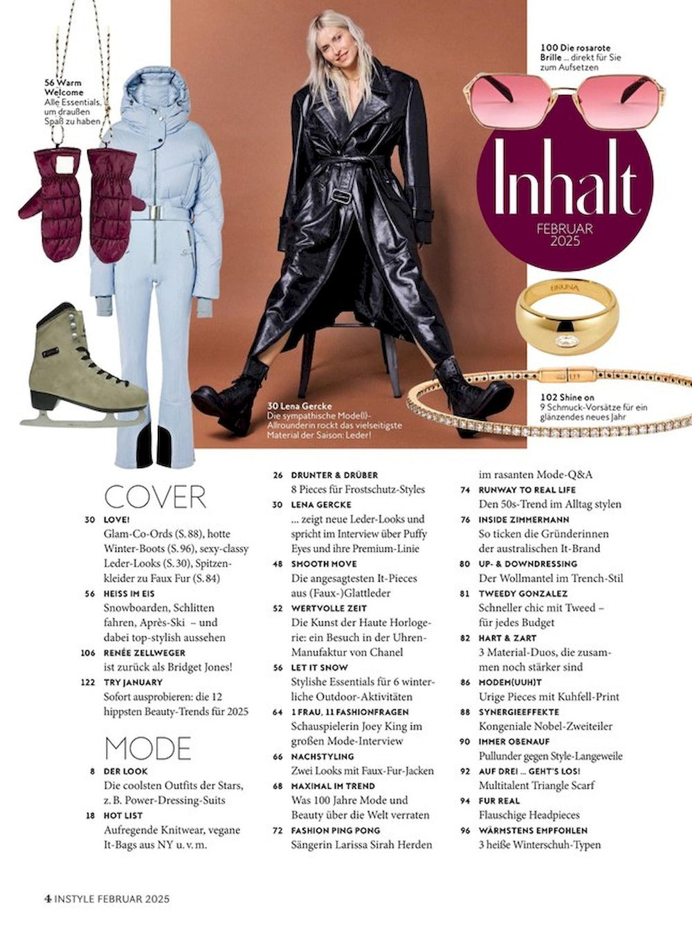 InStyle Magazin Deutschland 2025-02 Rene Zellweger