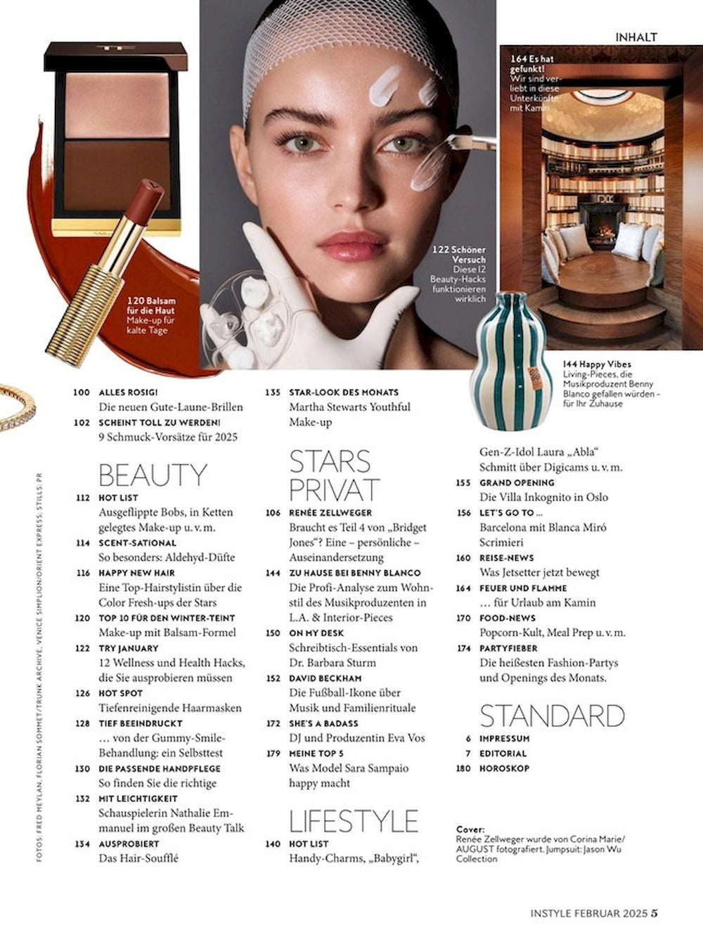 InStyle Magazin Deutschland 2025-02 Rene Zellweger