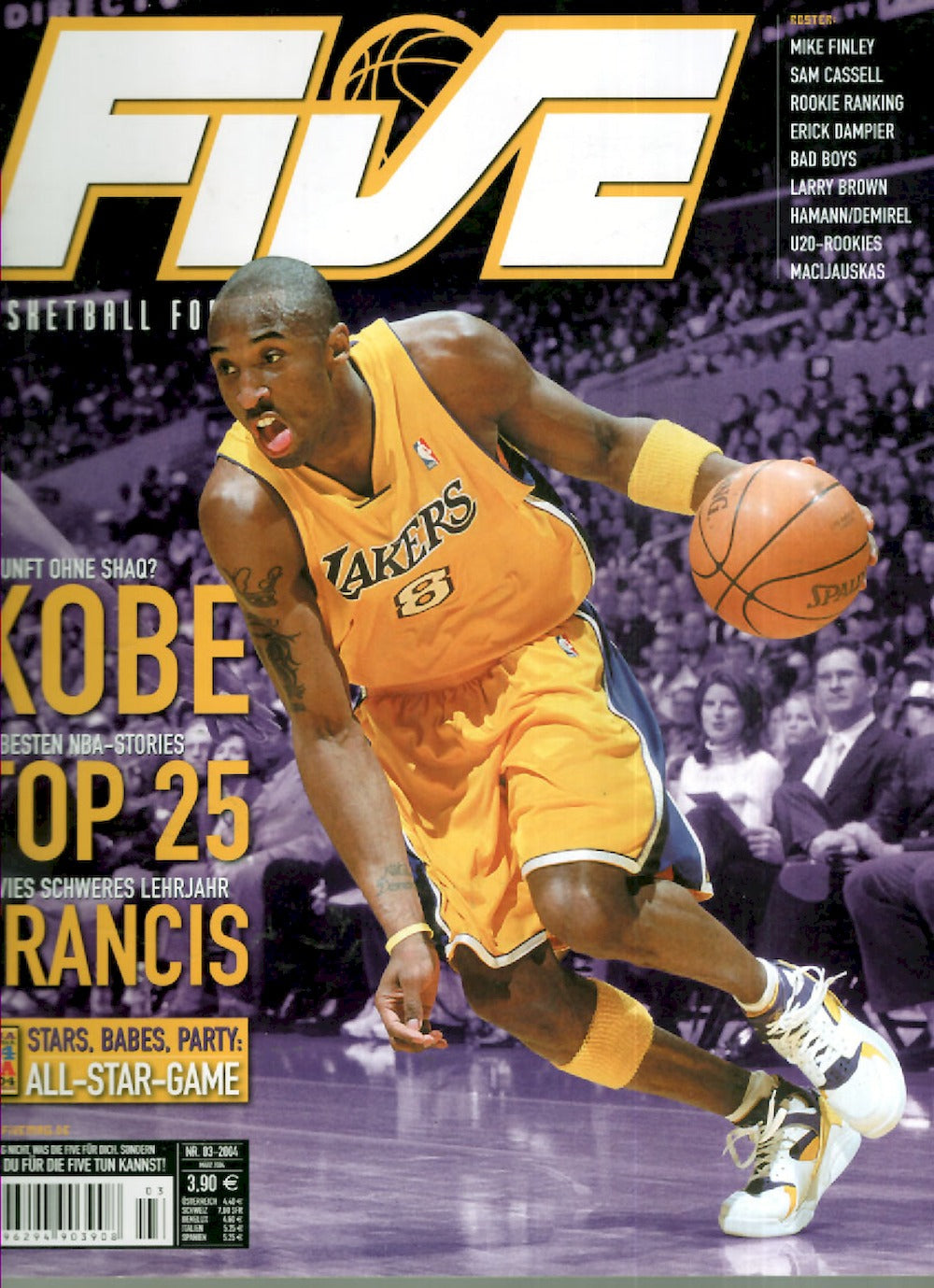 Five Magazin Deutschland 2004-03 Kobe Bryant Steve Francis Mike Finley Sam Cassell