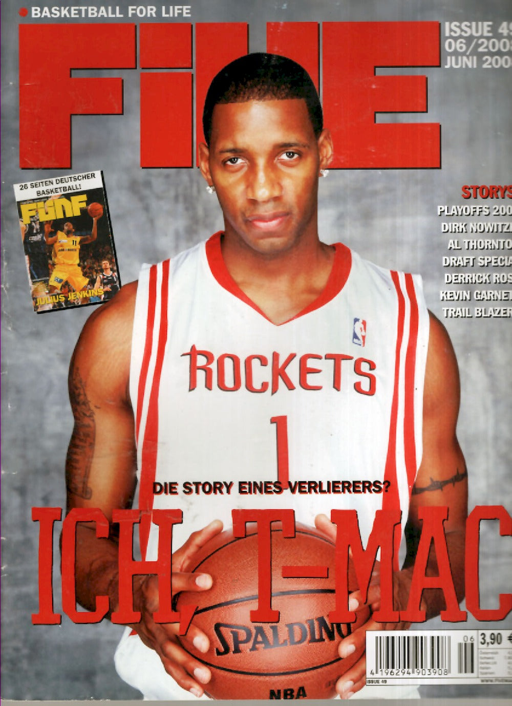 Five Magazin Deutschland 2008-06 Tracy McGrady Dirk Nowitzki Al Thornton Derrick Rose #49