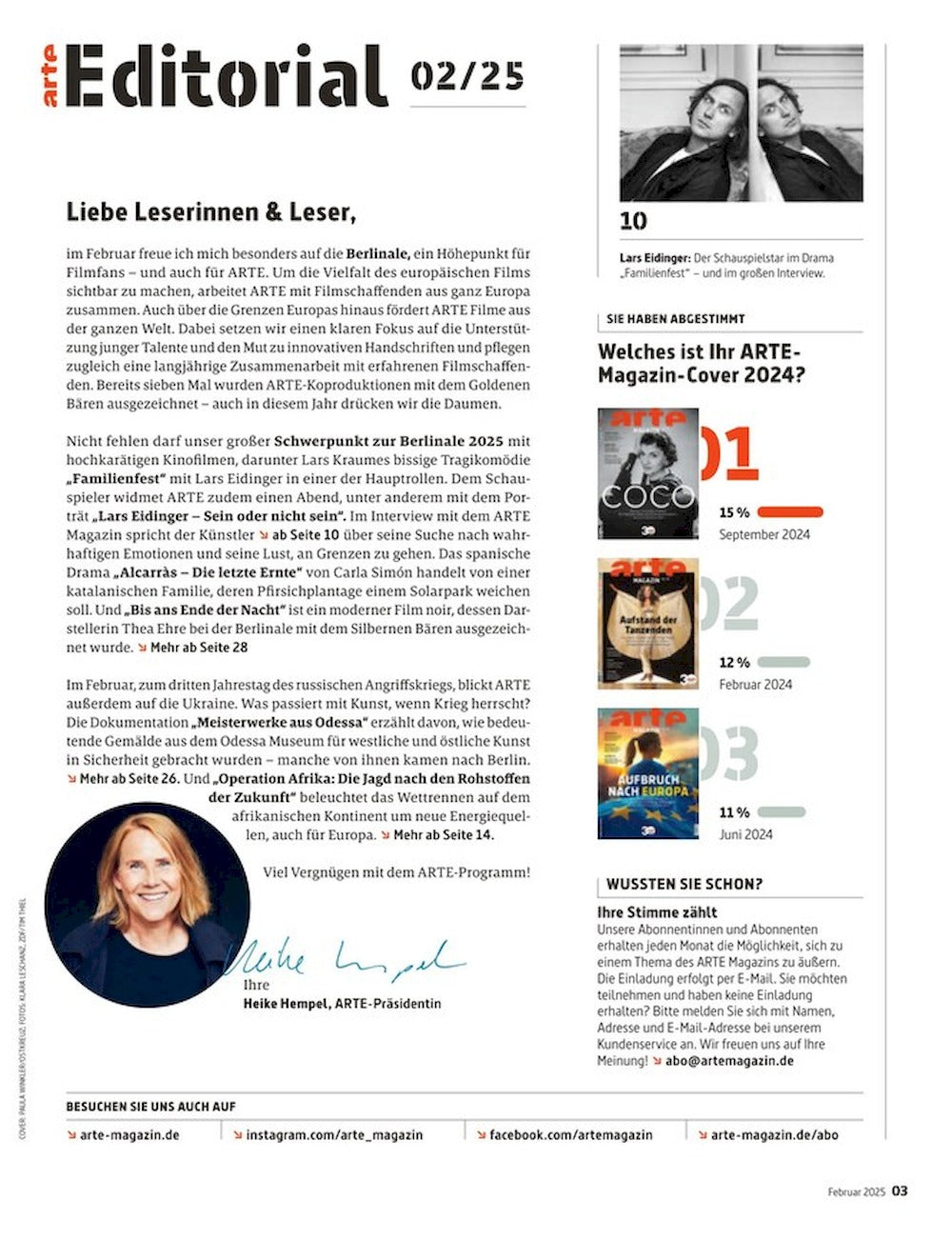 Arte Rivista Germania 2025-02 Lars Eidinger