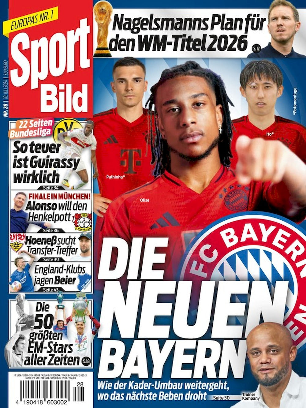 Sport Bild Magazin Deutschland 2024-28 Olise Palhina Ito