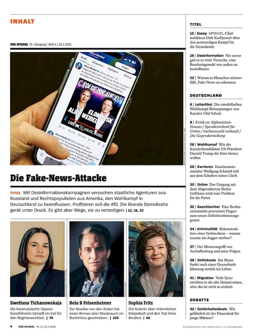 Der Spiegel Magazin Deutschland 2025-05 Trump Musk Putin
