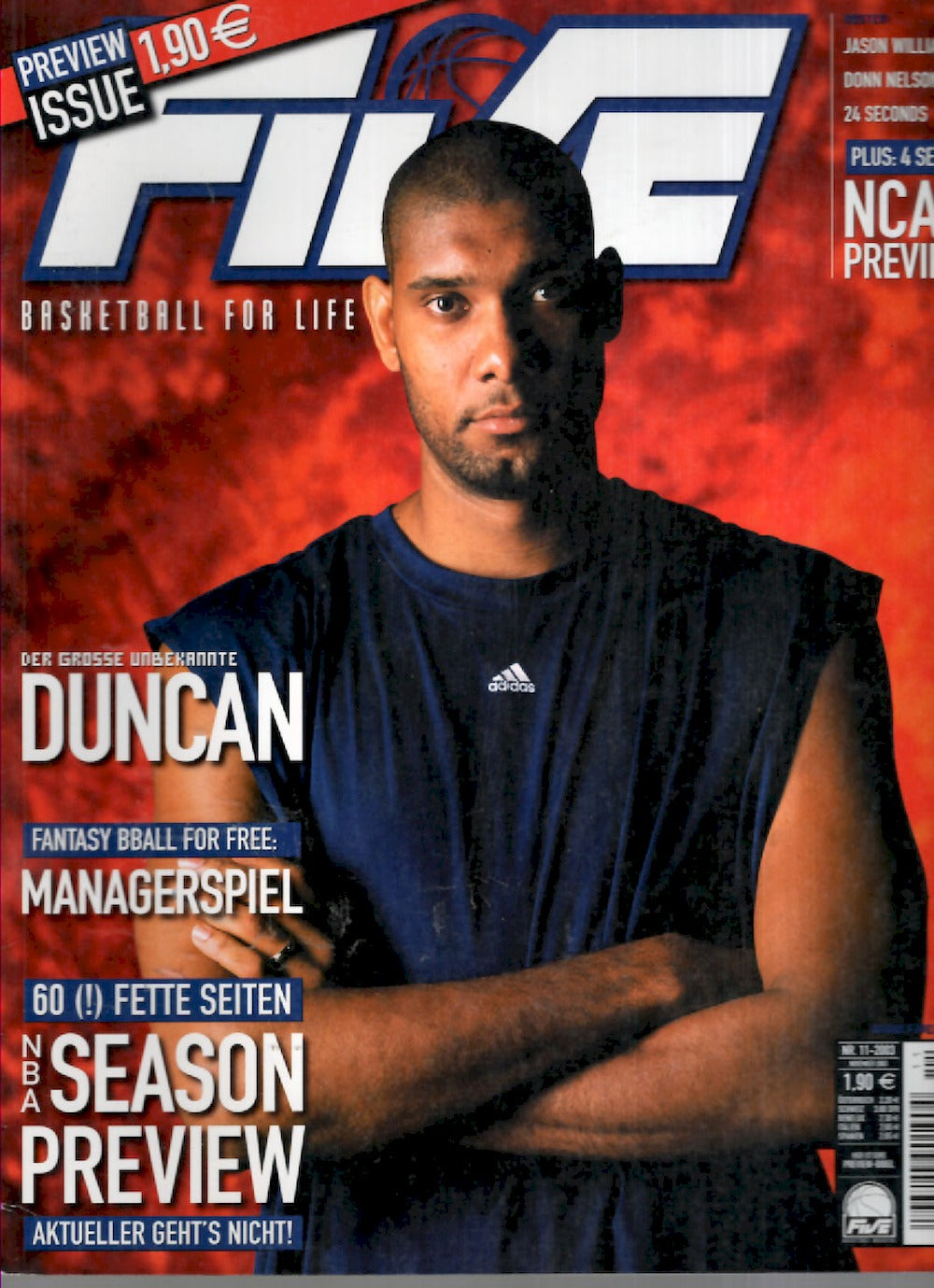 Five Magazin Deutschland 2003-11 Tim Duncan Jason Williams Donn Nelson
