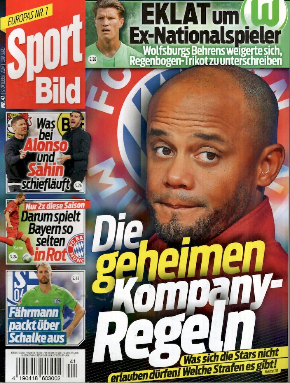 Sport Bild Magazin Deutschland 2024-41 Kompany Alonso Sahin Fährmann