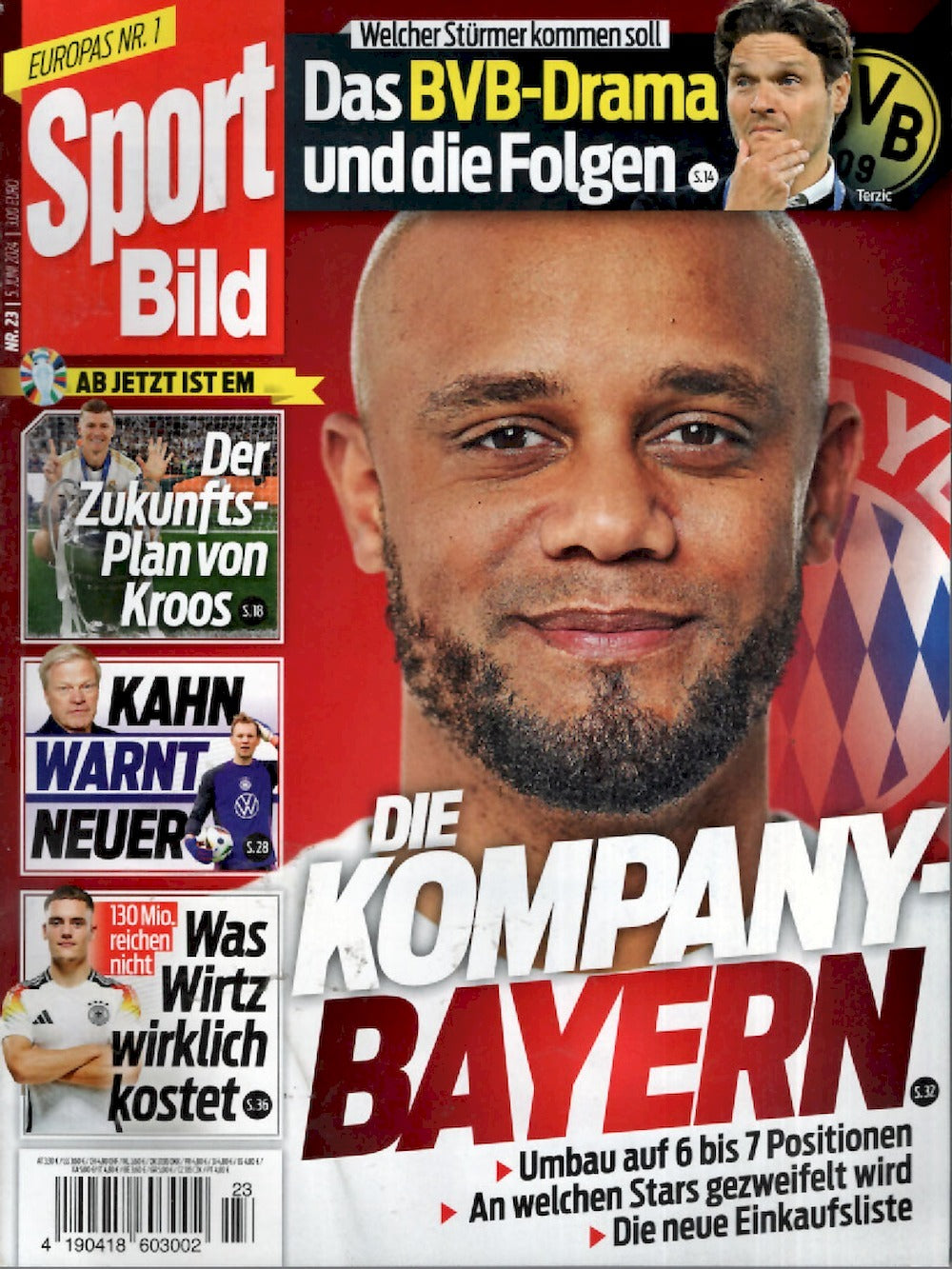 Sport Bild Magazin Deutschland 2024-23 Vincent Kompany Florian Wirtz
