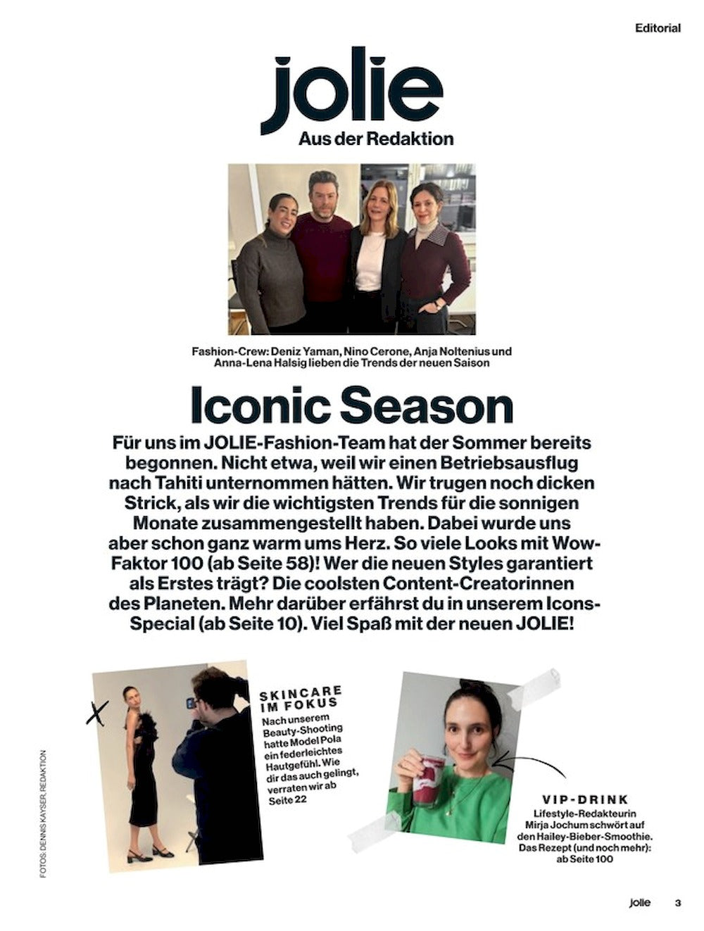 Jolie Magazin Deutschland 2025-02+03 Zeena Shah Leonie Hanne Emili Sindlev