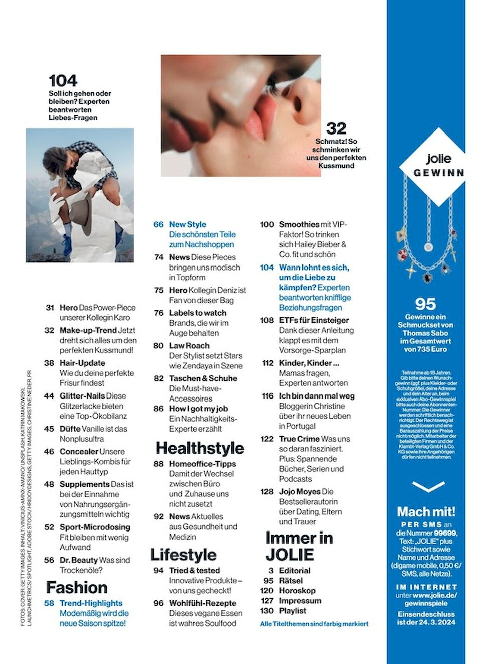 Jolie Magazin Deutschland 2025-02+03 Zeena Shah Leonie Hanne Emili Sindlev