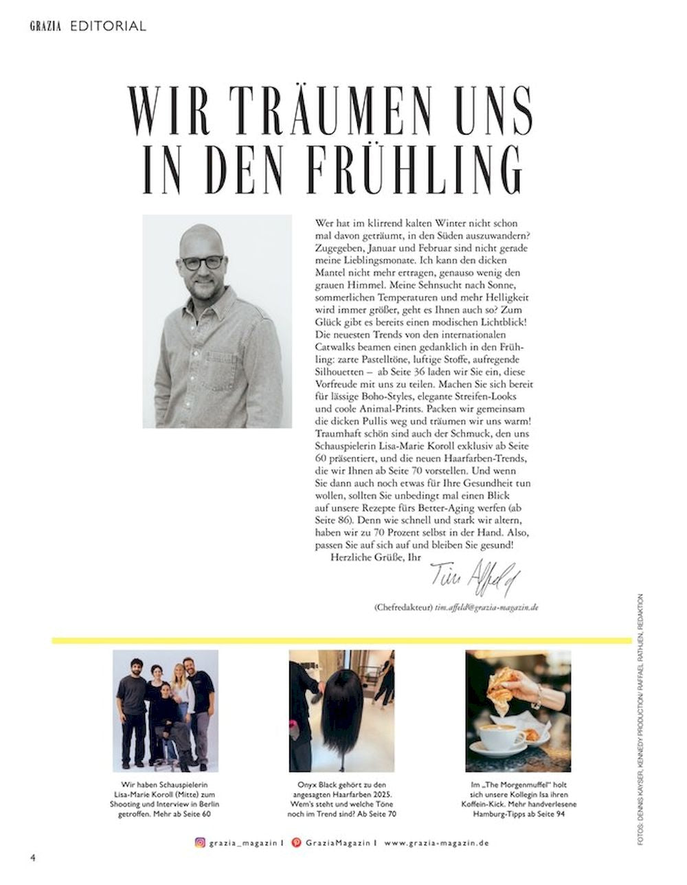 Grazia Magazin Deutschland 2025-04 Chu Wong Alex Monette Consani Ella Mccutcheon