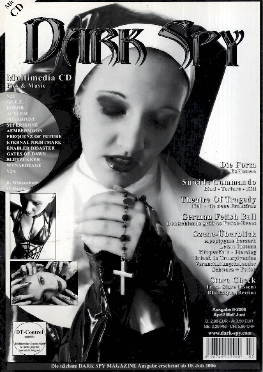 Dark Spy Magazin Deutschland 2006-02 Sabrina Kramer Suicide Commando Susan Wayland