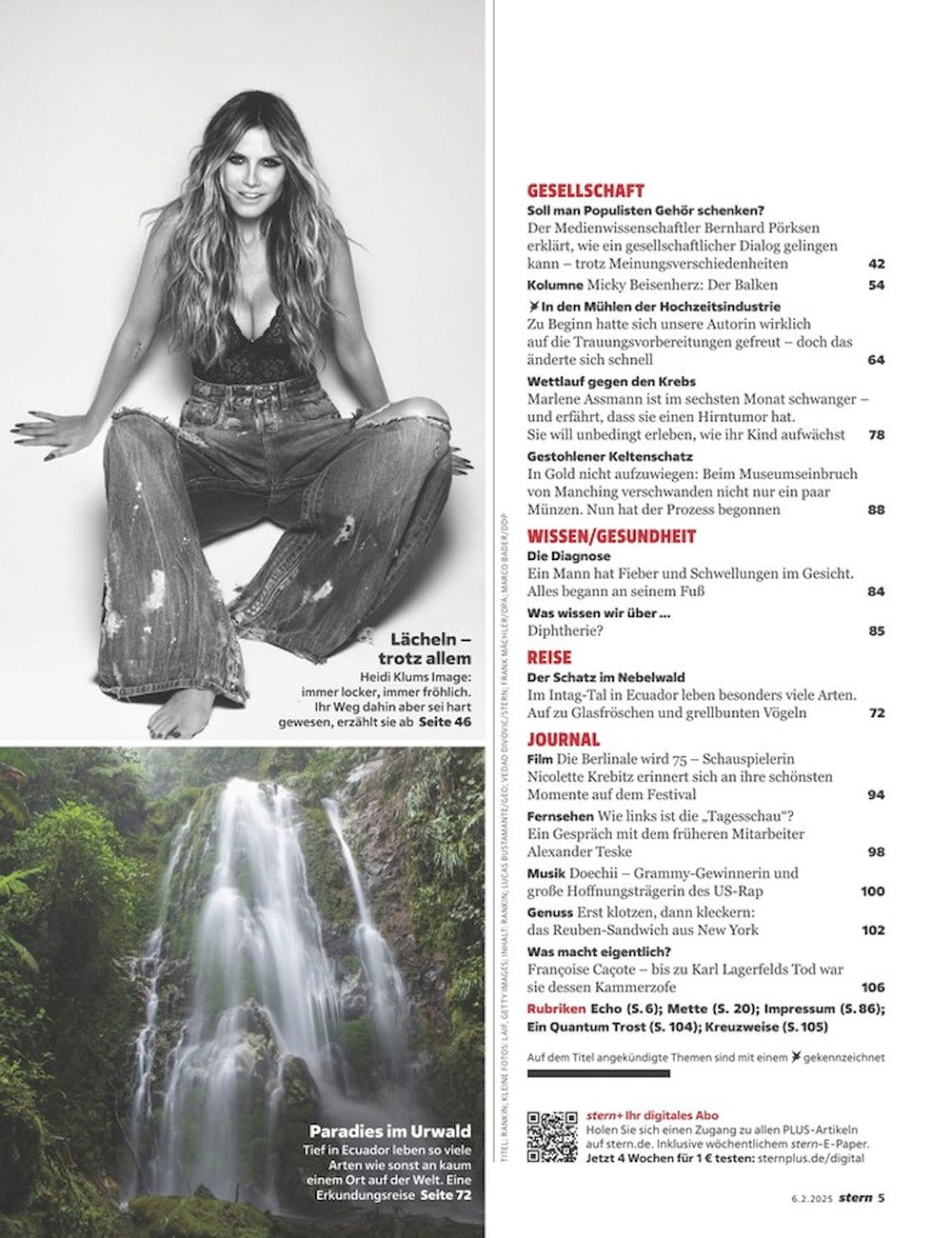 Stern Magazin Deutschland 2025-07 Heidi Klum
