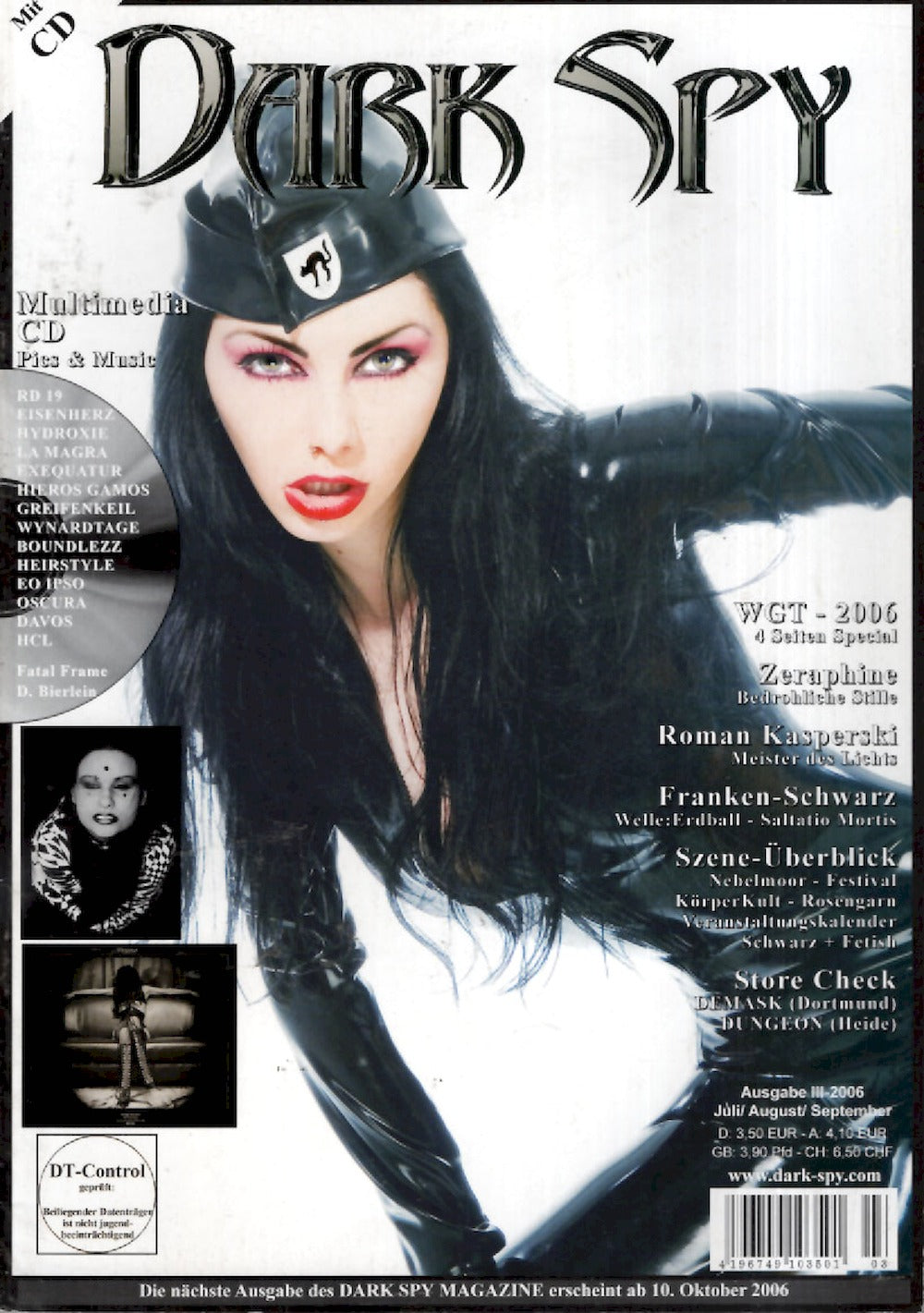 Dark Spy Magazin Deutschland 2006-03 Sabrina Kramer Zeraphine #13 + Poster