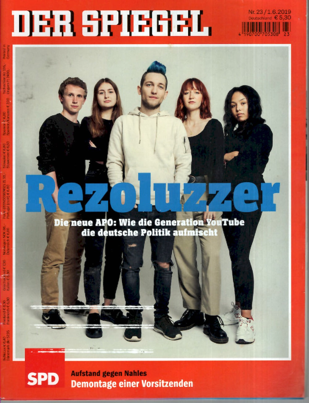 Der Spiegel Magazin Deutschland 2019-23 Rezo Apo Youtube