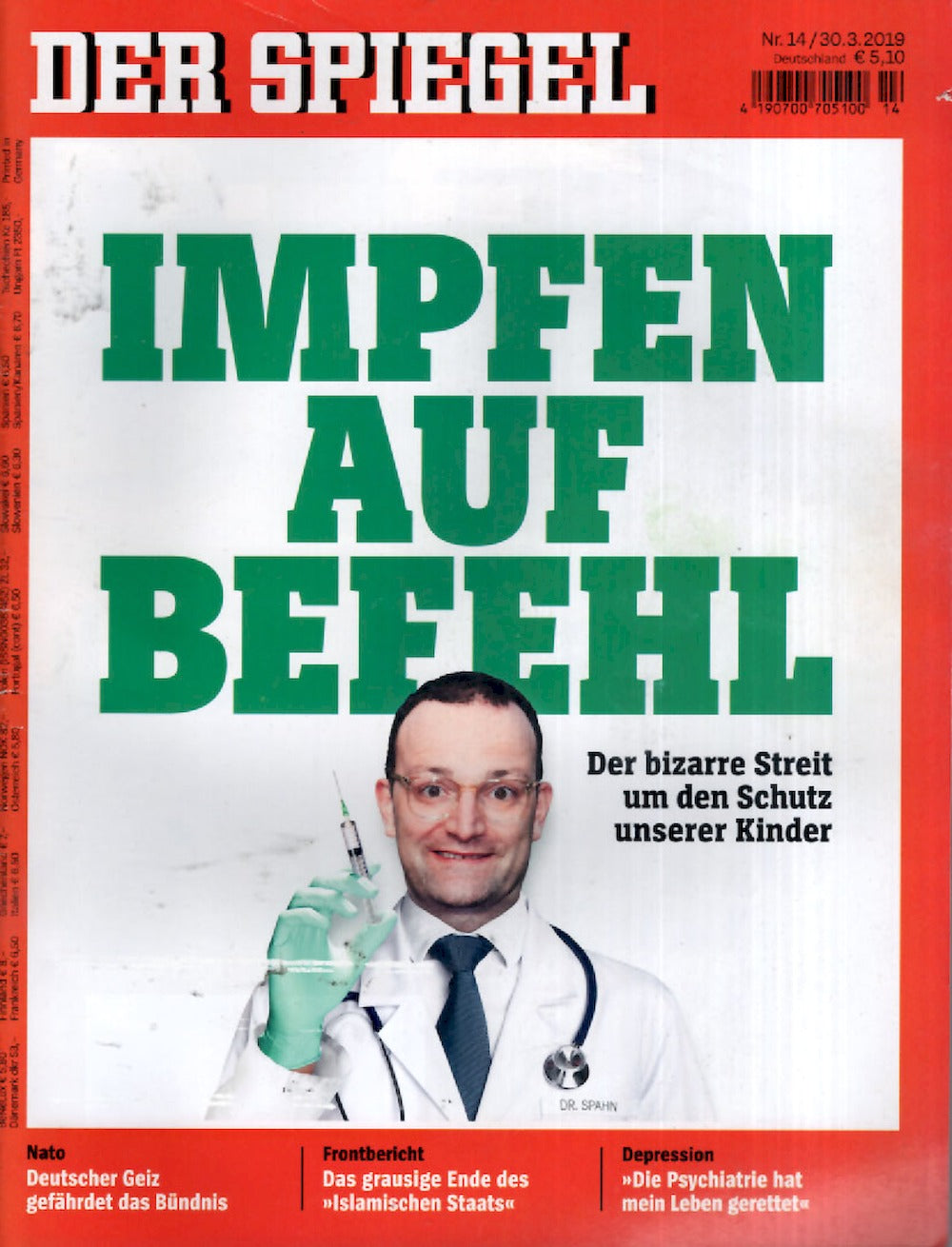 Der Spiegel Magazin Deutschland 2019-14 Jens Spahn