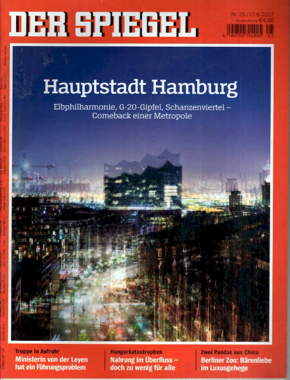 Der Spiegel Magazin Deutschland 2017-25 Elbphilharmonie G20 Schanze