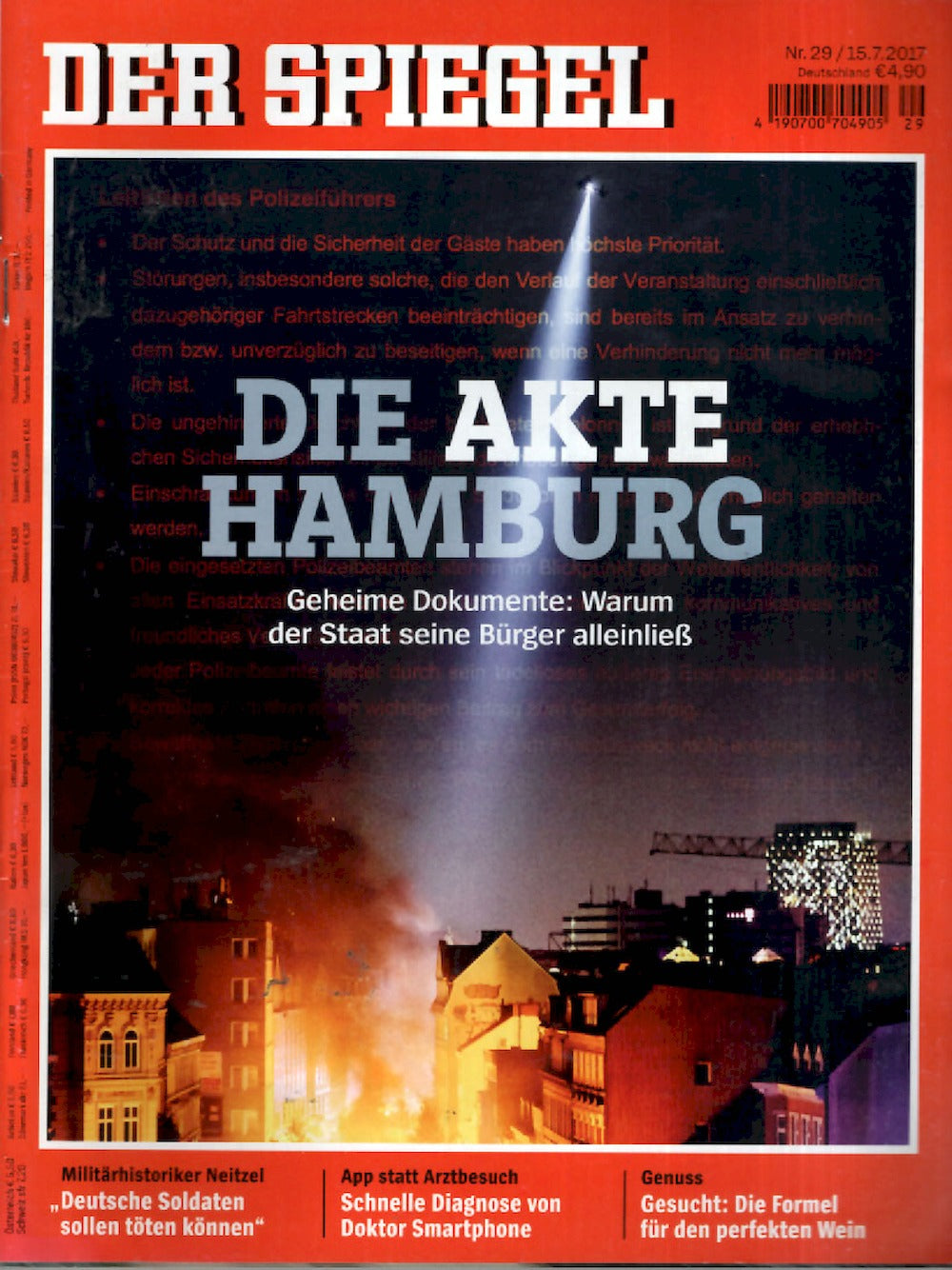 Der Spiegel Magazin Deutschland 2017-29 Hamburg G20