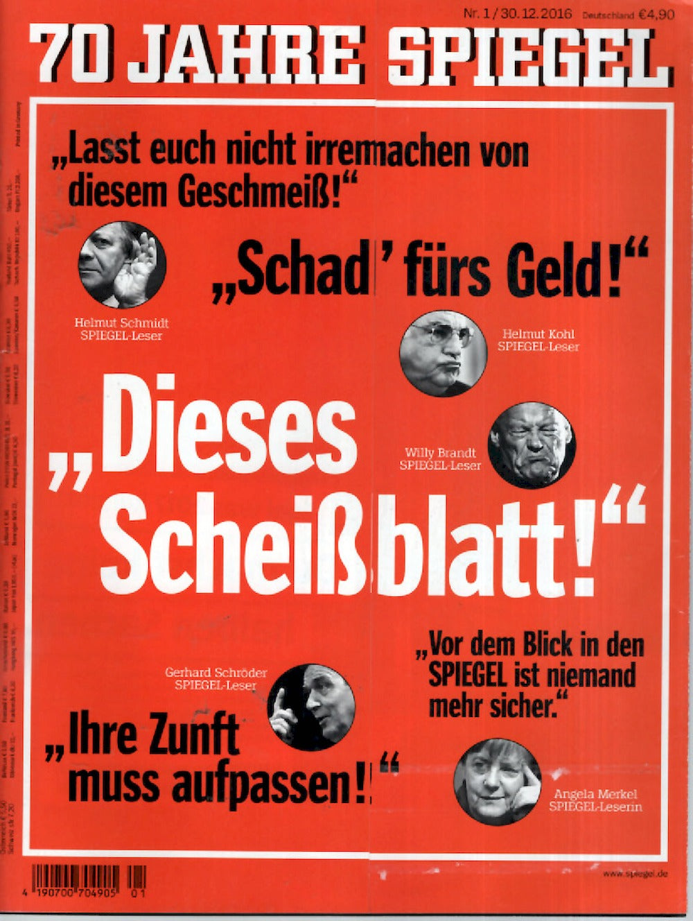 Der Spiegel Magazin Deutschland 2017-01 Helmut Schmidt Willy Brandt Helmut Kohl