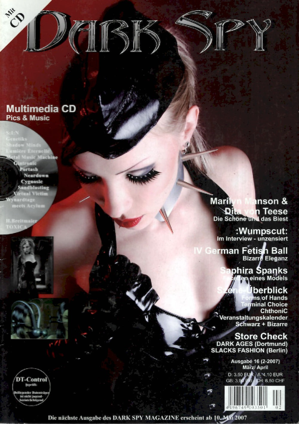Dark Spy Magazin Deutschland 2007-02 Marilyn Manson Dita Von Teese #16