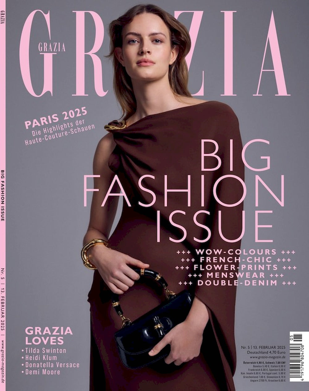 Grazia Magazin Deutschland 2025-05 Tilda Swinton Heidi Klum Donatella Versace Demi Moore